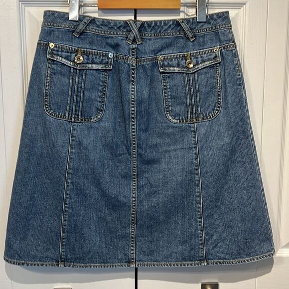 Banana Republic‎ Blue Denim A-Line Skirt Size M/L (see measurements) - Picture 5 of 8